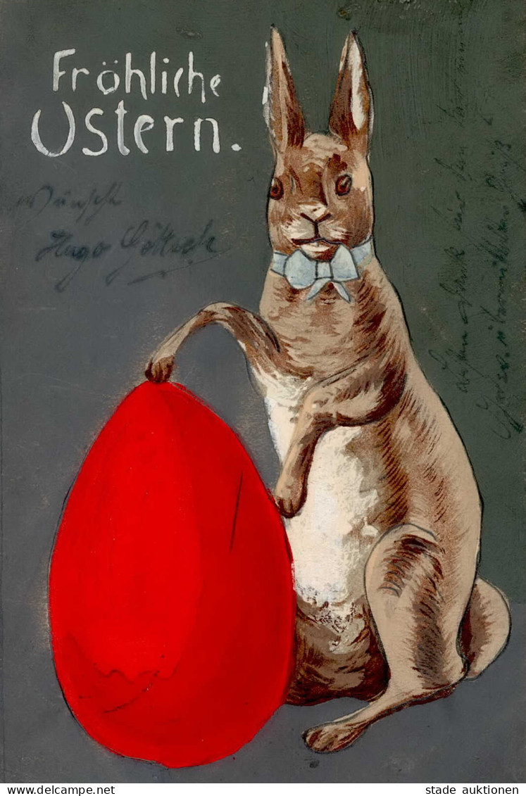 Ostern Hase 1902 I-II (Ränder Leicht Abgestossen) Paques - Ostern