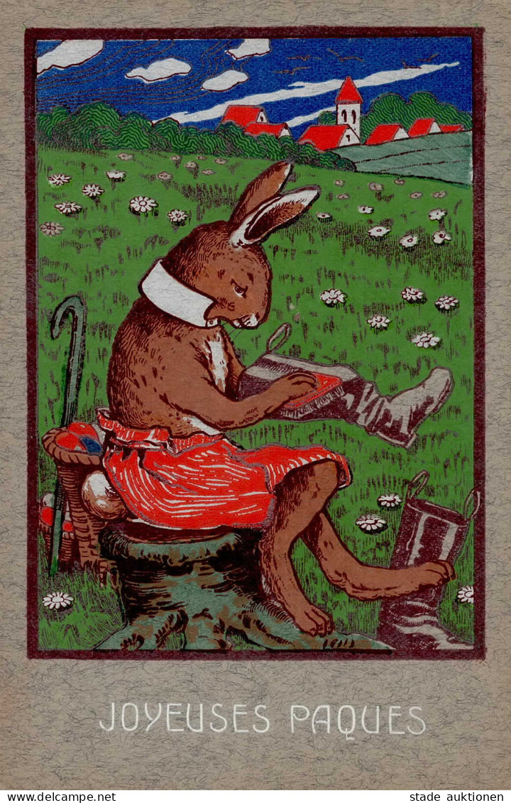 Ostern Hase Personifiziert I-II Paques - Ostern