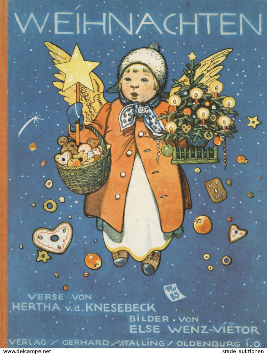 Weihnachten Buch Verse Von Knesebeck, Hertha Und Bilder Von Wenz-Vietor, Else 1932, Verlag Stalling Oldenburg, II Noel - Autres & Non Classés