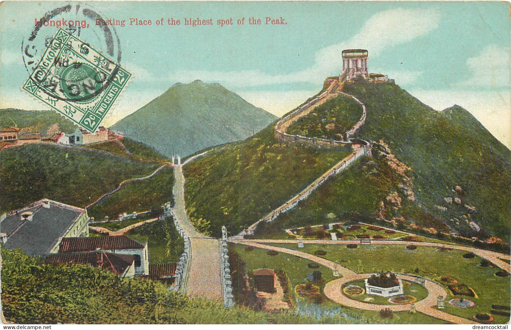 (B&P) Chine HONGKONG. Resting Place Of The Highest Of The Peak 1914 - Chine (Hong Kong)