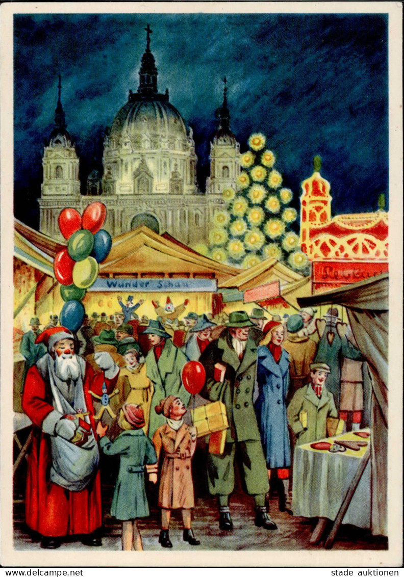 Weihnachten Berliner Weihnachtsmarkt 1938 Mit Entsprechendem Sonderstempel I- Noel - Autres & Non Classés