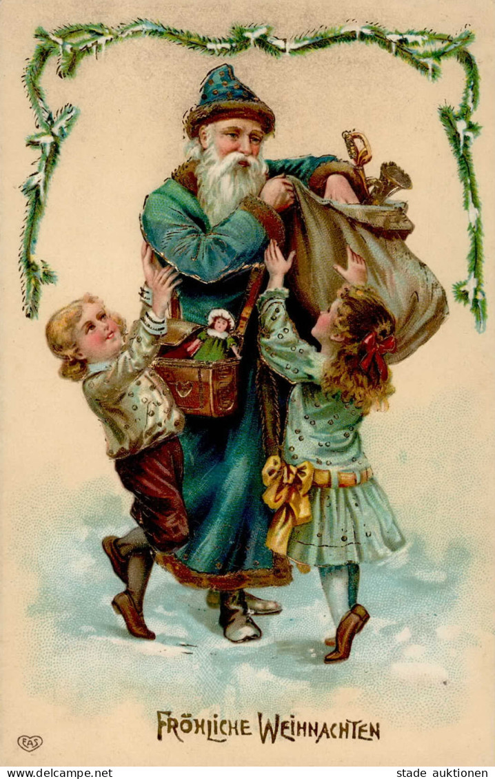 Weihnachtsmann Kinder Spielzeug Prägekarte I-II Pere Noel Jouet - Sonstige & Ohne Zuordnung