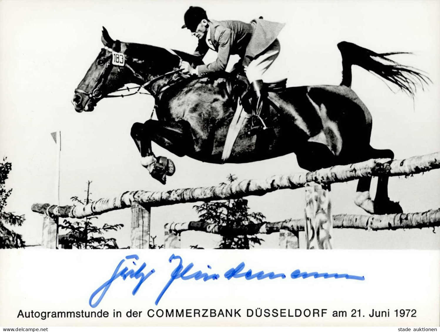 Pferdesport Autogramm-Karte Tiedemann, Fritz I-II - Papillons