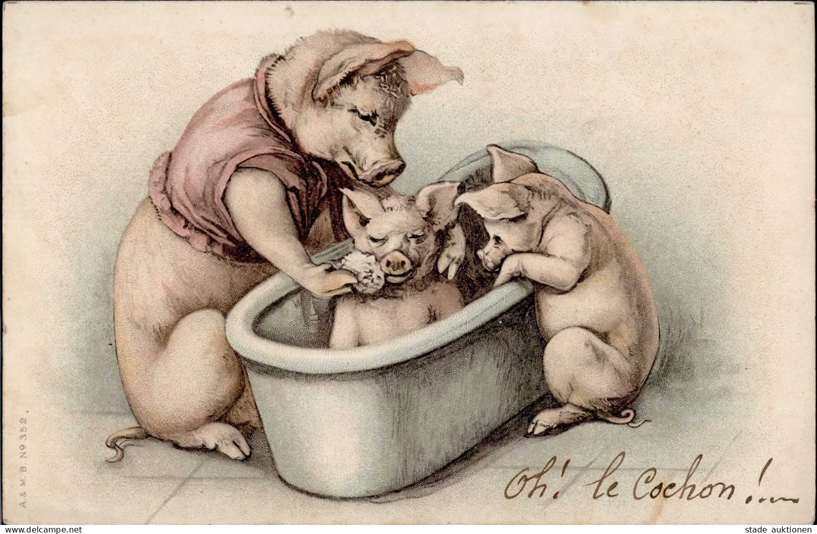 Schweine Personifiziert Baden I-II Cochon - Autres & Non Classés