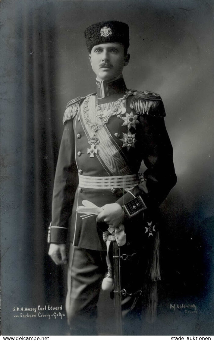 Adel Herzog Carl Eduard V. Sachsen Coburg 1911 I-II - Königshäuser