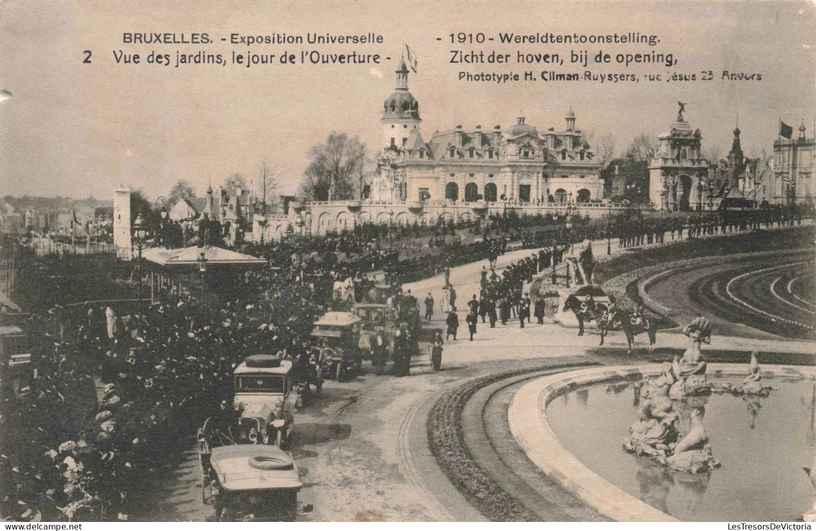 BELGIQUE - Bruxelles - Exposition Universelle - Vue Des Jardins, Le Jour De L'Ouverture - Carte Postale Ancienne - Mostre Universali