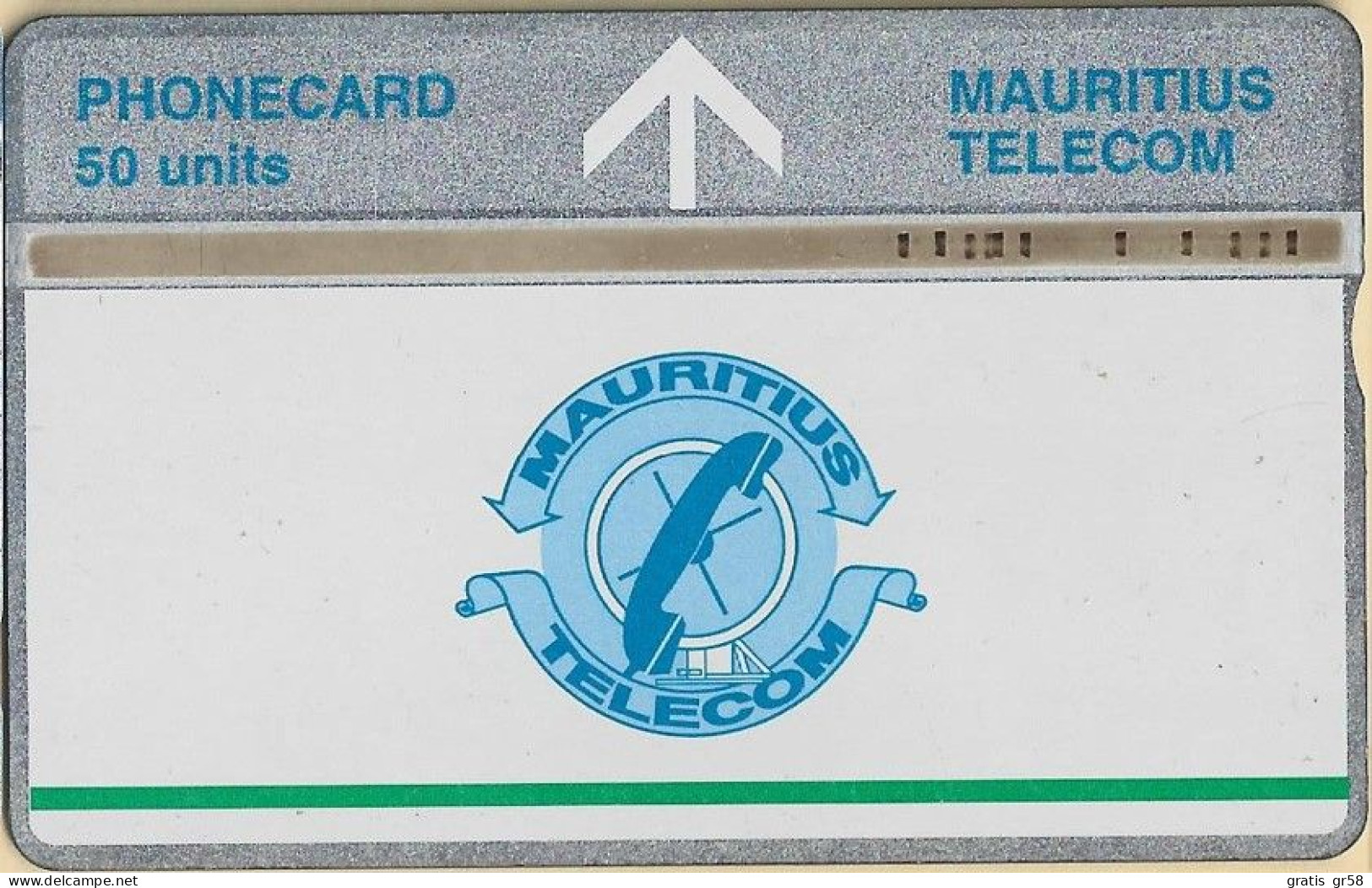 Mauritius - MU-MAU-0039, L&G, Telecom's Logo, With Line (506A), 50U, 20.000ex, 6/95, Used - Mauricio