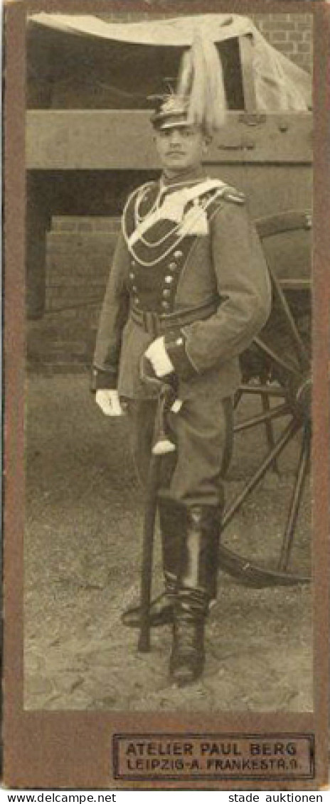 WK I CDV Soldat Des 2. Königl. Sächs. Ulanen-Regiment. No.18 Fotograf Berg, Leipzig - Altri & Non Classificati