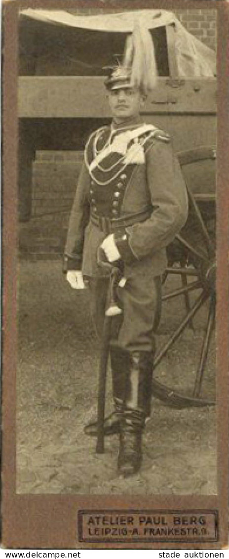 WK I CDV Soldat Des 2. Königl. Sächs. Ulanen-Regiment. No.18 Fotograf Berg, Leipzig - Autres & Non Classés