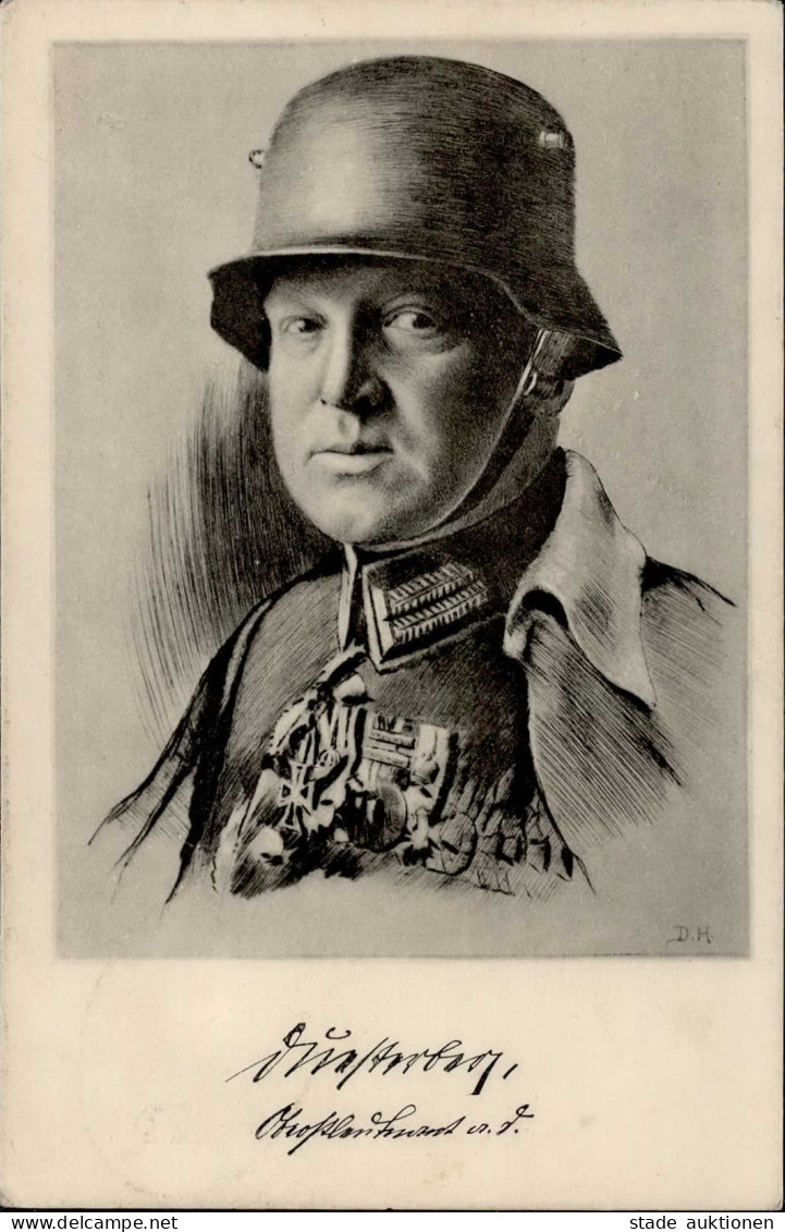 STAHLHELM - Theodor DUESTERBERG Chef Des STAHLHELMBUNDES Sign. Künstlerkarte I-II - Andere Kriege