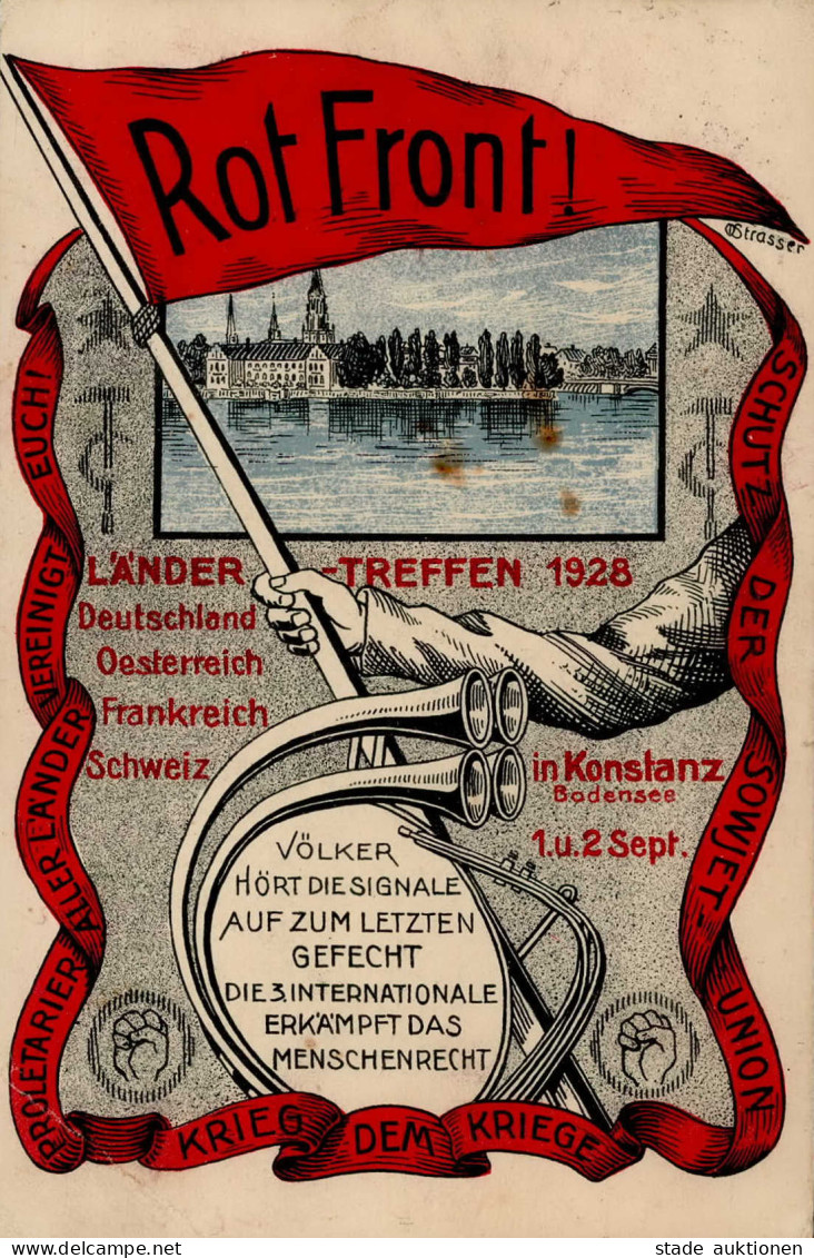 Konstanz Rot Front Ländertreffen 1928 I-II (Eckbug) - Other Wars