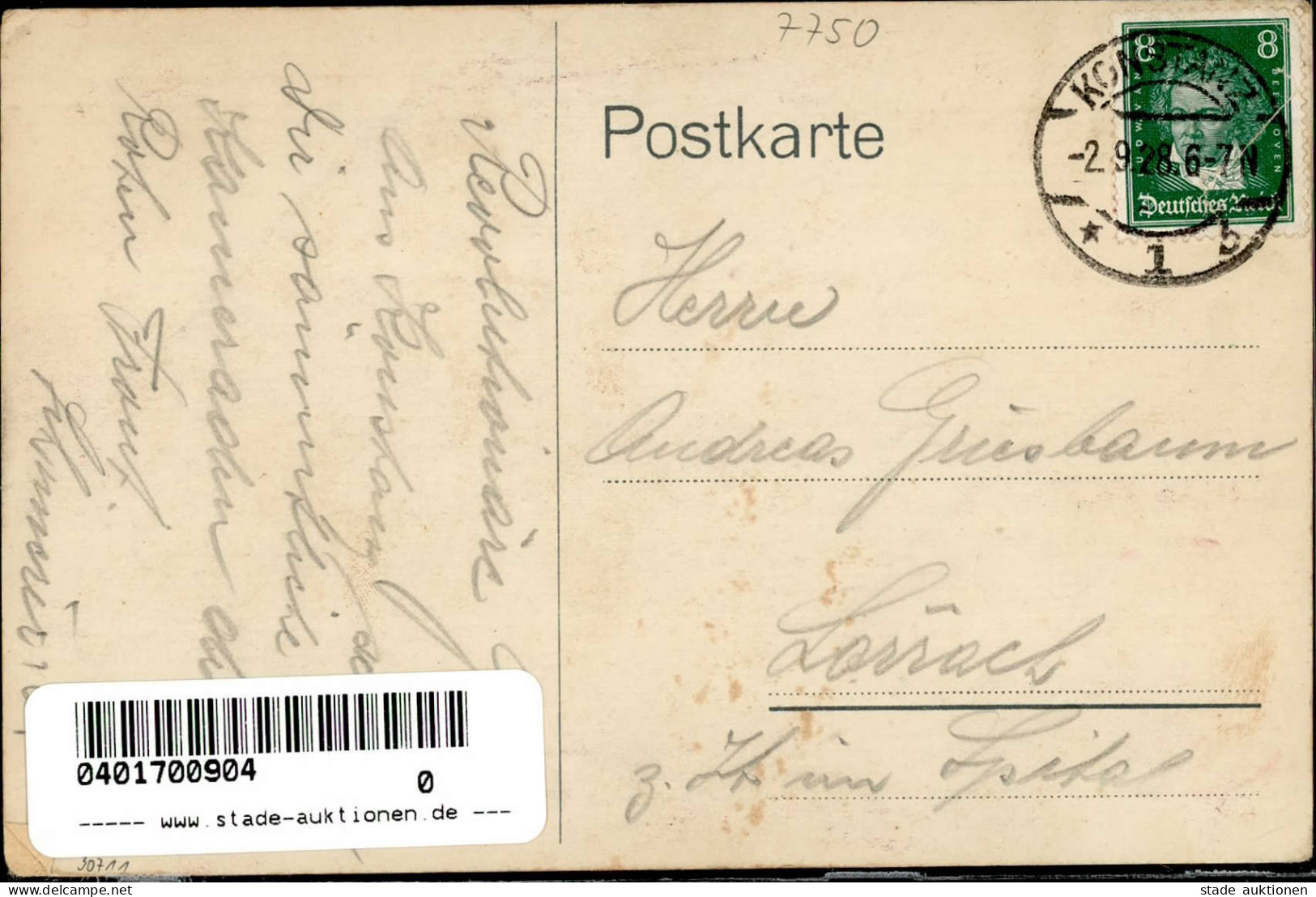 Konstanz Rot Front Ländertreffen 1928 I-II (Eckbug) - Andere Kriege