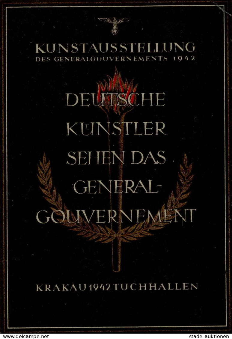 3. Reich Propaganda Generalgouvernement 1942 I-II (kleiner Eckknick) - War 1939-45