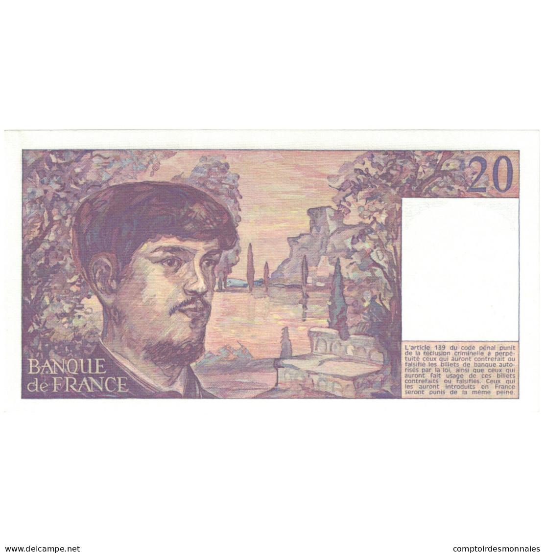 France, 20 Francs, Debussy, 1980, 333226 S.003, NEUF, Fayette:66.1, KM:151a - 20 F 1980-1997 ''Debussy''