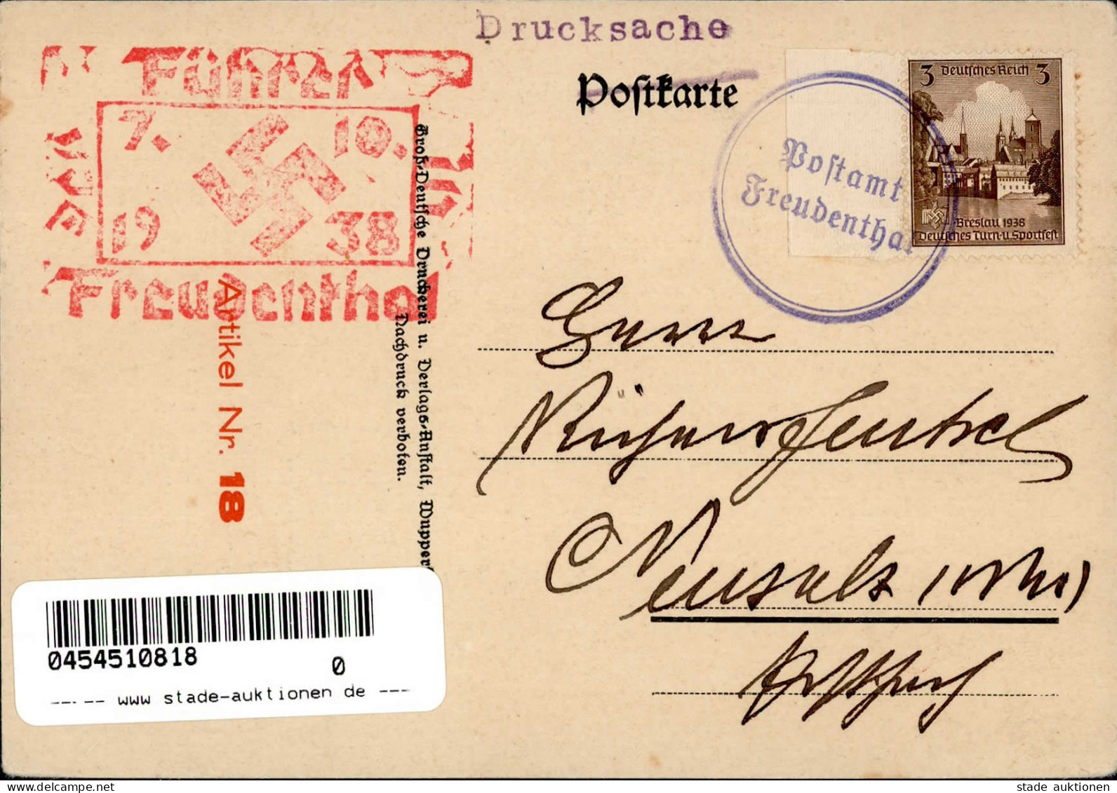 NS-LIEDKARTE - BRÜDER In ZECHEN Und GRUBEN - Befreiungs-S-o 1938 I-II - Weltkrieg 1939-45