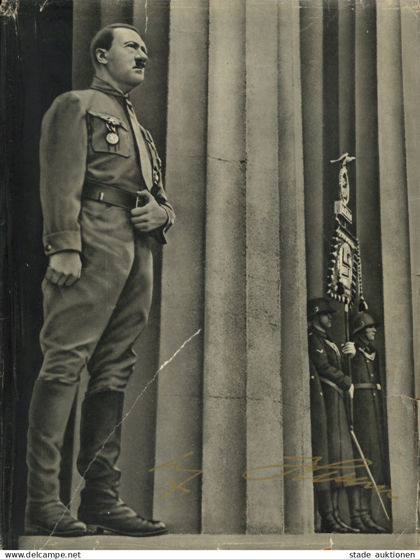 Hitler Sammelbild-Album Adolf Hitler Hrsg. Cigaretten Bilderdienst Altona Bahrenfeld Kompl. II (Schutzumschlag Stark Bes - Weltkrieg 1939-45