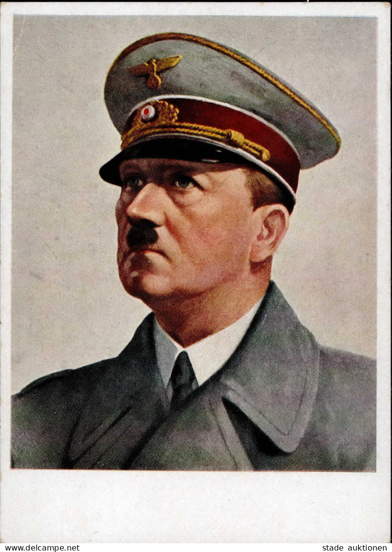 HITLER WK II - Der Führer An Der Front Künstlerkarte V. L.Adam I-II - War 1939-45