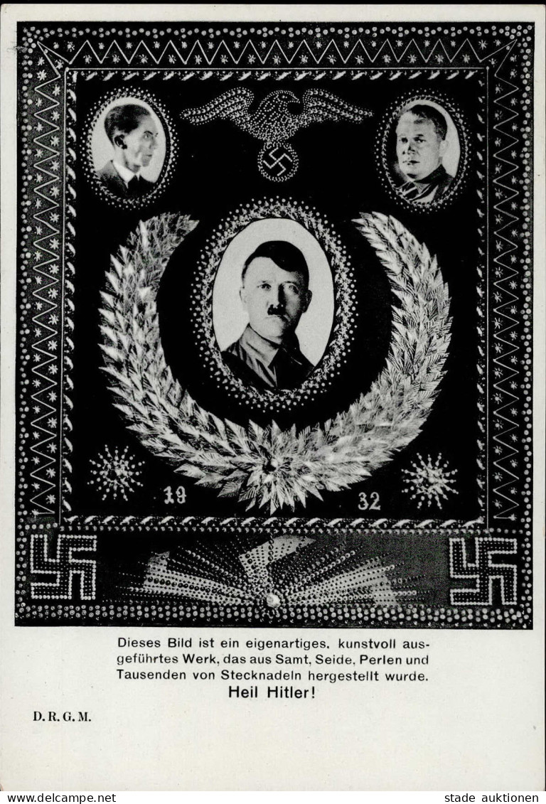 HITLER WK II - HEIL HITLER 1932 Mit Goebbels Und Göring I - Guerre 1939-45