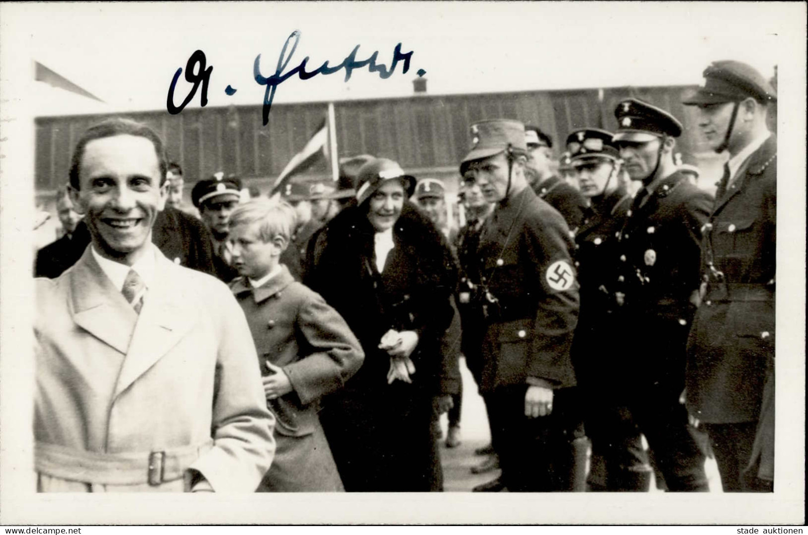 Goebbels, Joseph Foto-AK Mit Eigenhändiger UNTERSCHRIFT I-II - Weltkrieg 1939-45