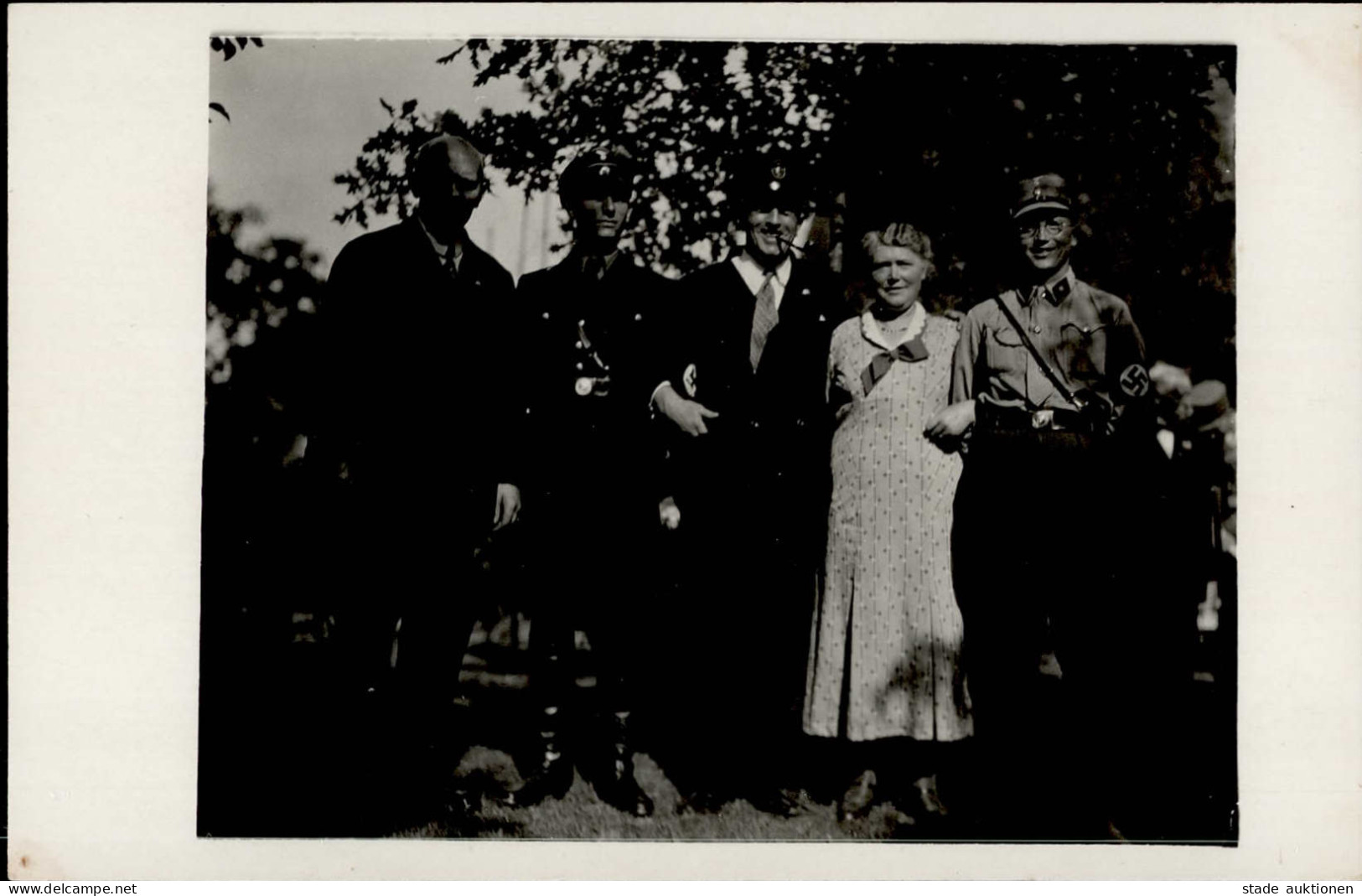 Luckner, Felix Graf Foto-AK Mit SA- Und SS-Mann 1935 I-II - Weltkrieg 1939-45