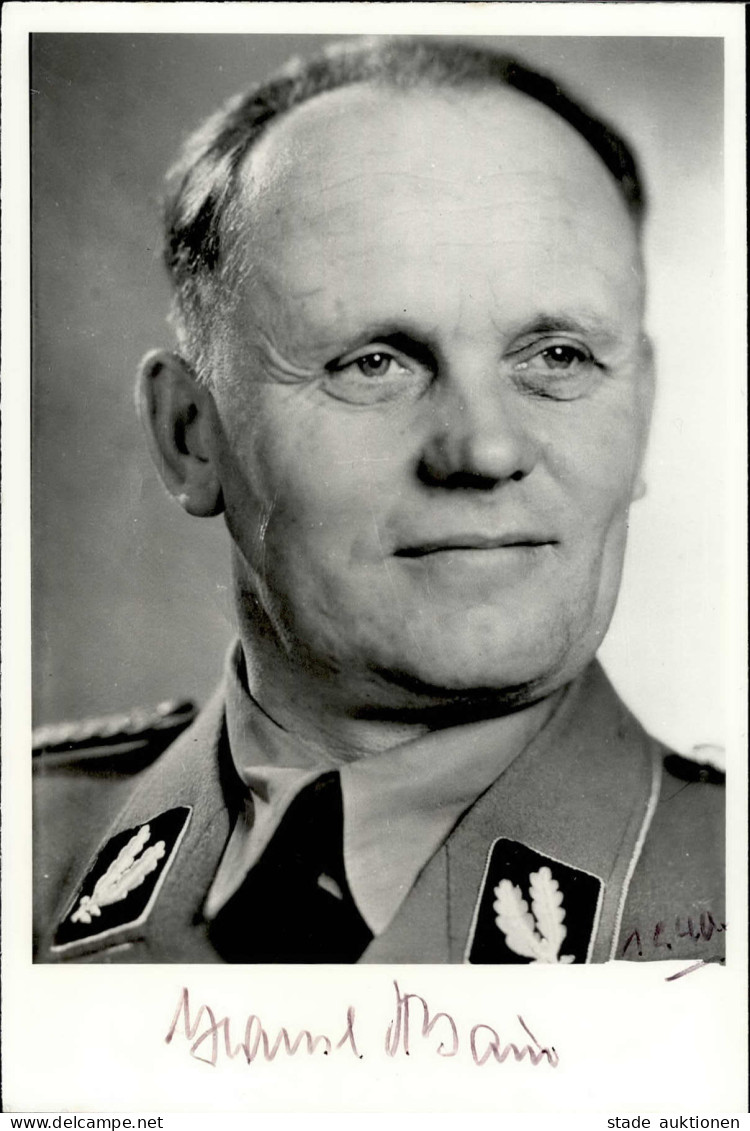 WK II Baur, Hans Chefpilot Hitlers UNTERSCHRIFT Auf Foto 1982 - War 1939-45