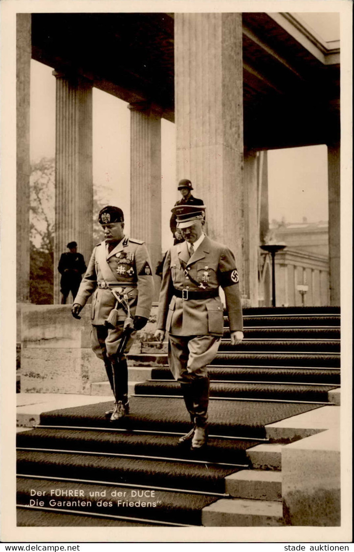 WK II  Der Führer Und Der Duce PH M11 Foto-AK I-II (leichte Stauchung) - Guerre 1939-45