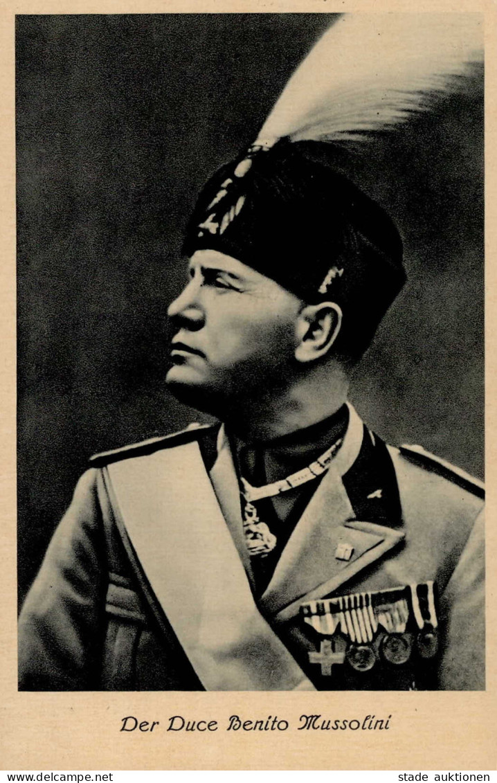 WK II Der Duce Mussolini, Benito I-II - Weltkrieg 1939-45