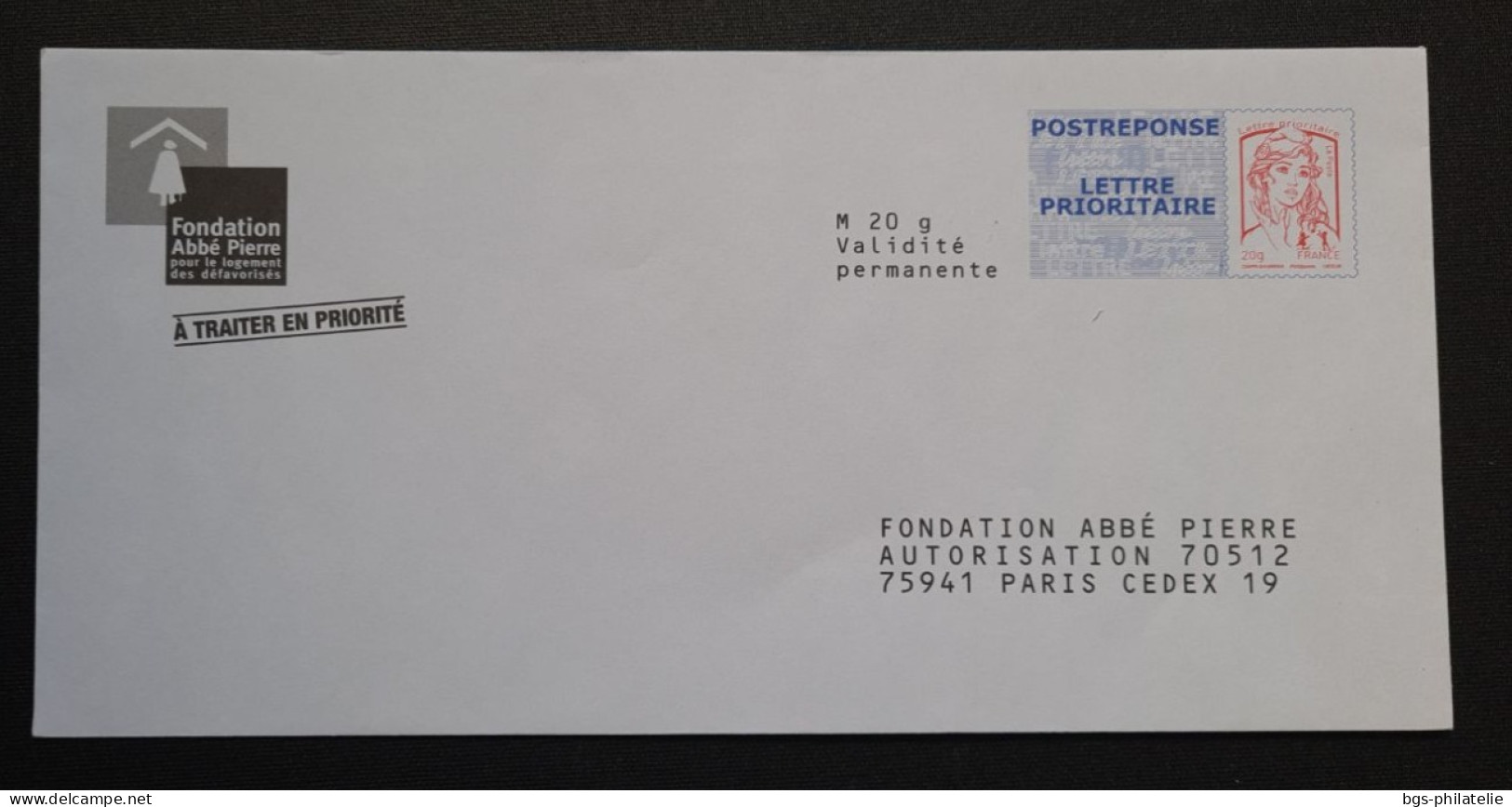 France PAP Fondation Abbé Pierre. - Prêts-à-poster: Réponse