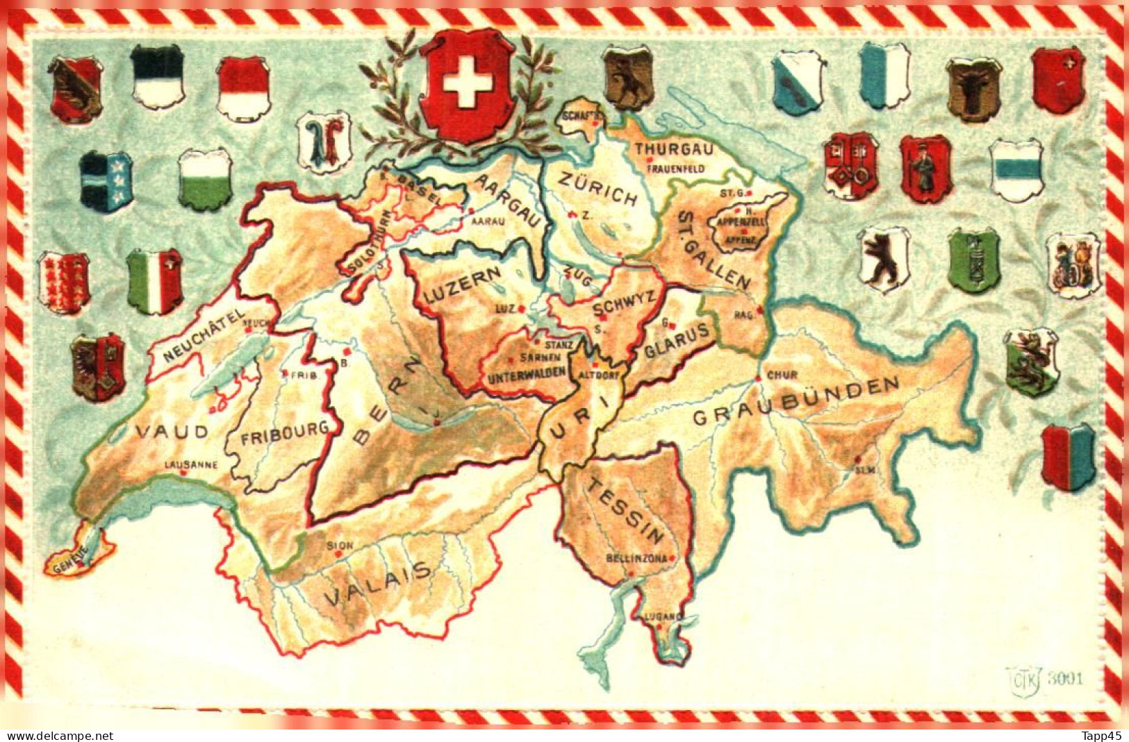 Carte Postale > Europe >  Réf C 01 - Drapeaux