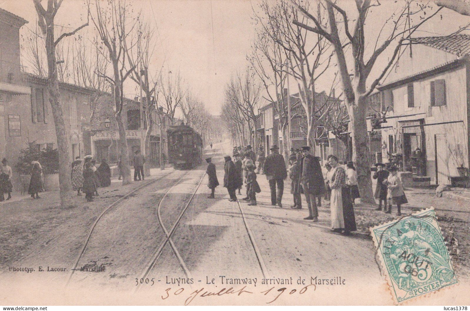 13 / LUYNES / LE TRAMWAY ARRIVANT DE MARSEILLE  / LACOUR 3005 - Luynes