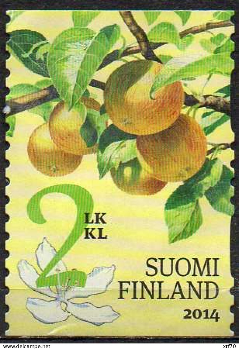 FINLAND 2014 Garden Fruits. 2Lk Apples - Gebruikt