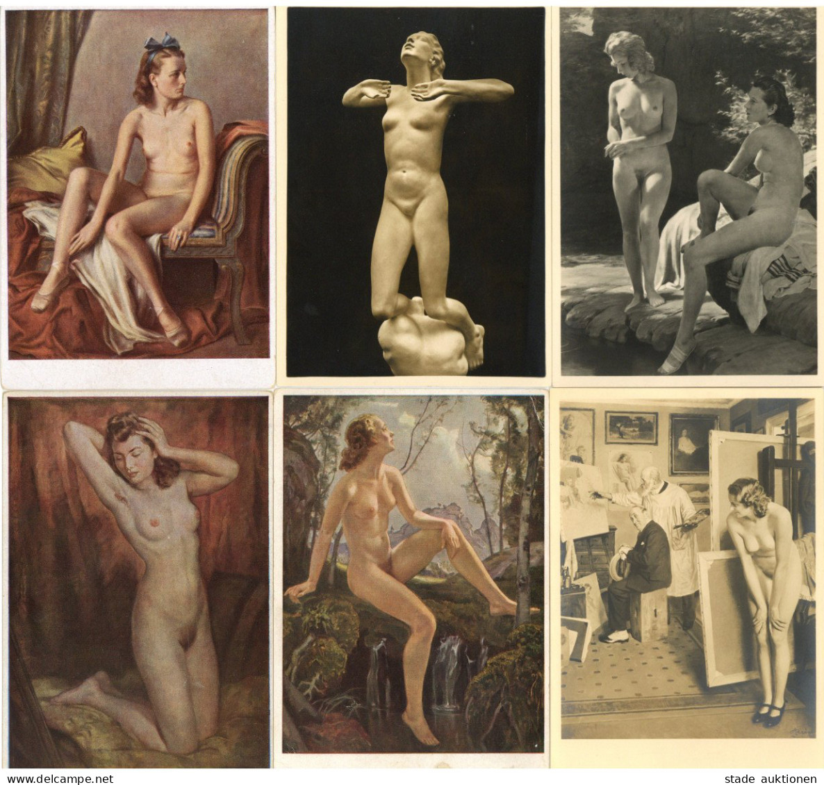 HDK Lot Mit 50 Ansichtskarten Nur Erotik / Nudes I-II Erotisme - War 1939-45