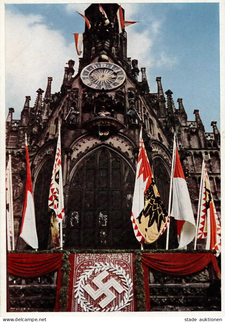 REICHSPARTEITAG NÜRNBERG WK II - Frauenkirche Im Festschmuck (Verlag Michel Nr. 500) I - Guerra 1939-45