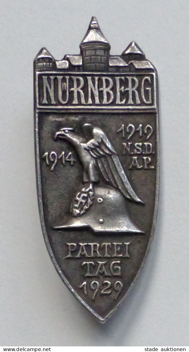 Reichsparteitag WK II Nürnberg (8500) 1929 Abzeichen Massiv Ohne Hersteller - War 1939-45