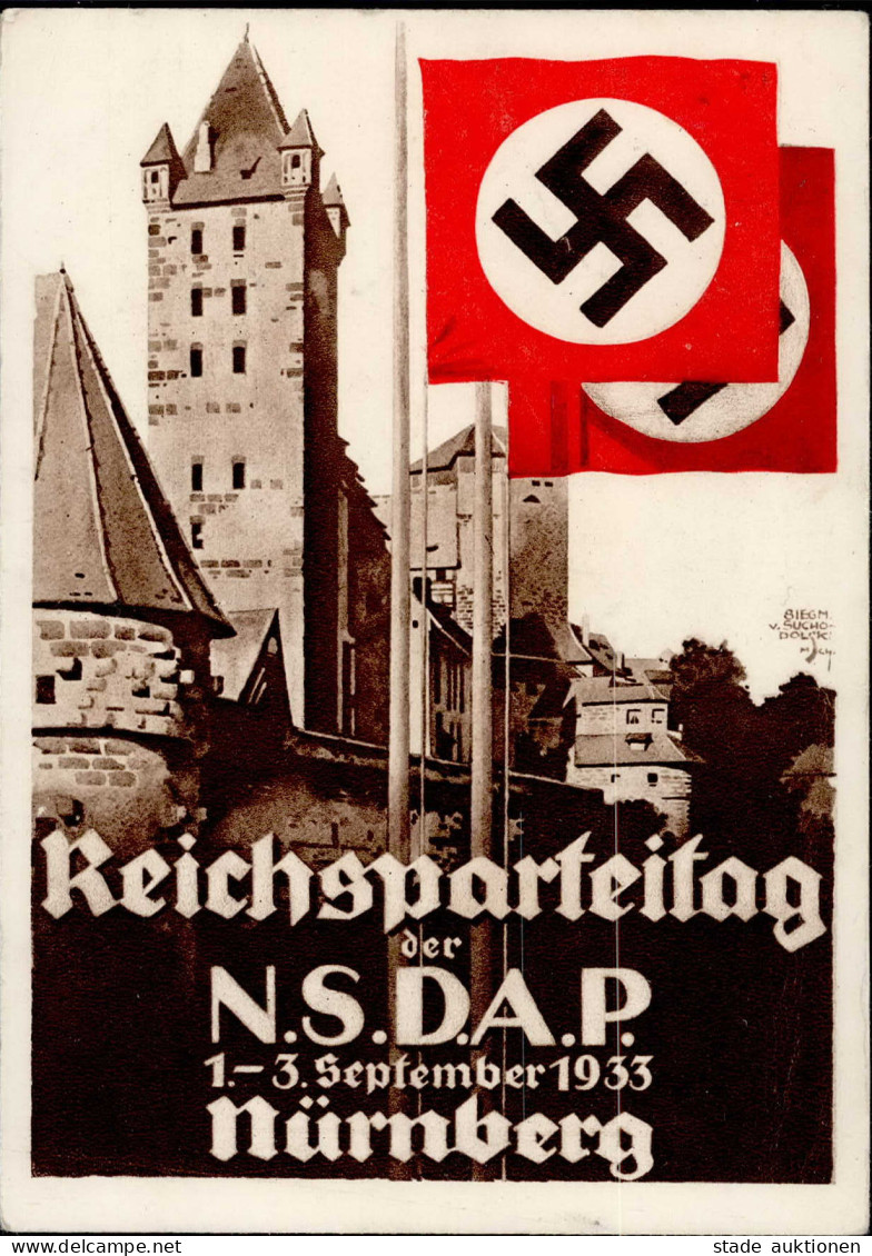 Reichsparteitag WK II Nürnberg (8500) 1933 I-II - Weltkrieg 1939-45