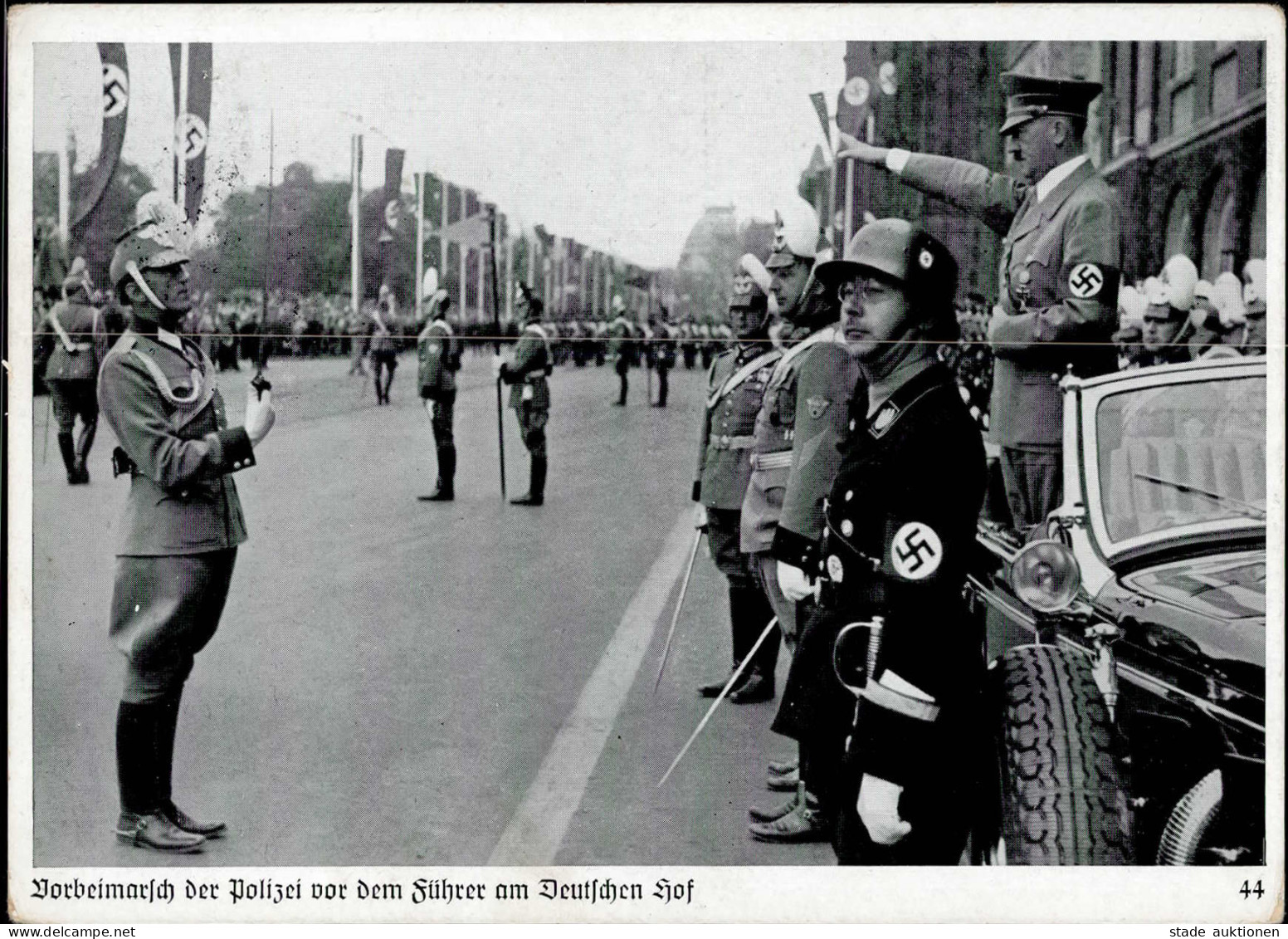 REICHSPARTEITAG 1937 WK II - Zerreiss 44 Vorbeimarsch Der POLIZEI Vor Dem Führer Am Deutschen Hof Mit SS HIMMLER S-o I-I - Guerre 1939-45