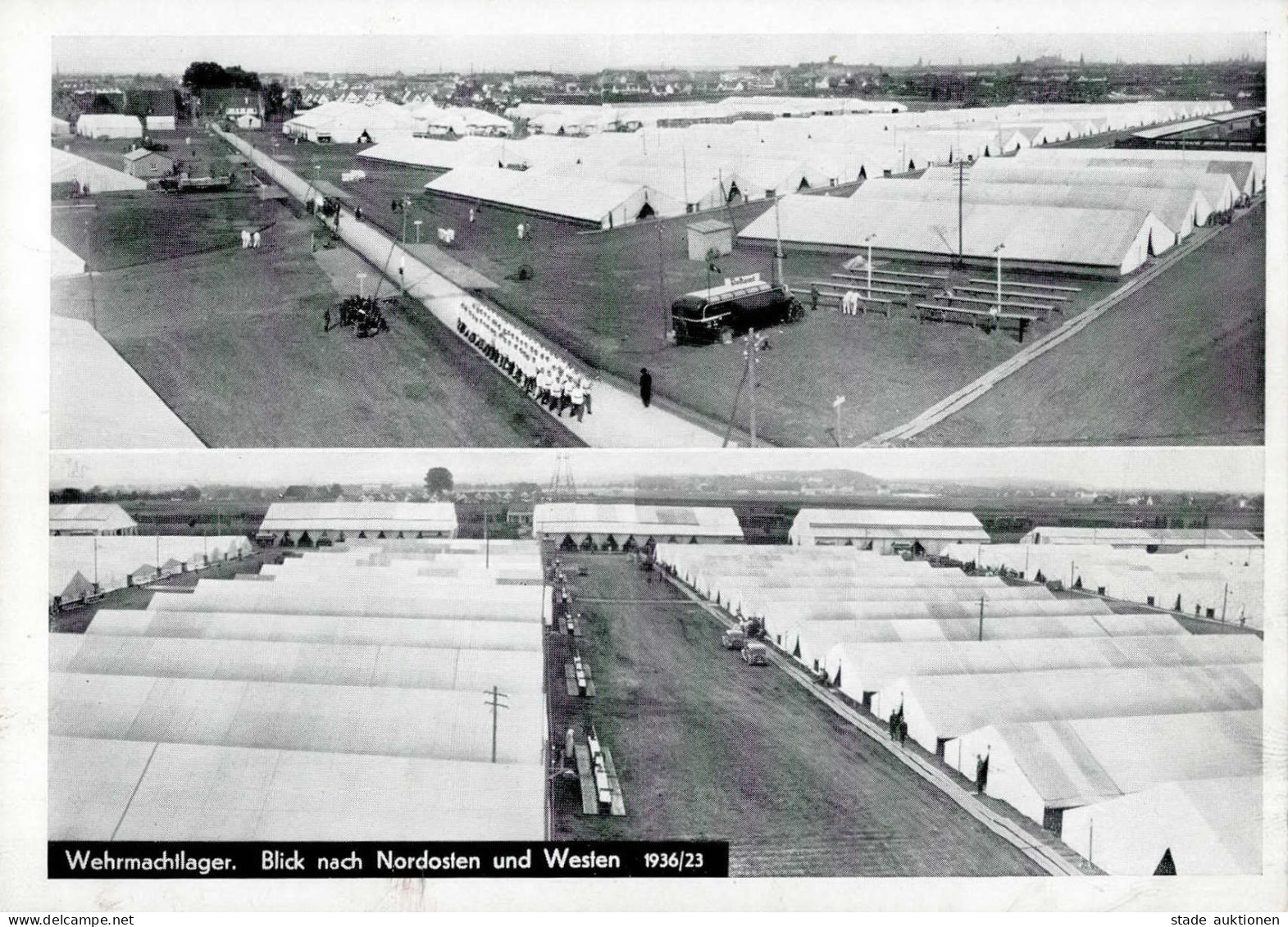 REICHSPARTEITAG NÜRNBERG 1936 WK II - Intra 1936/23 Wehrmachtlager Blick Nach Nordosten Und Westen I - Guerre 1939-45