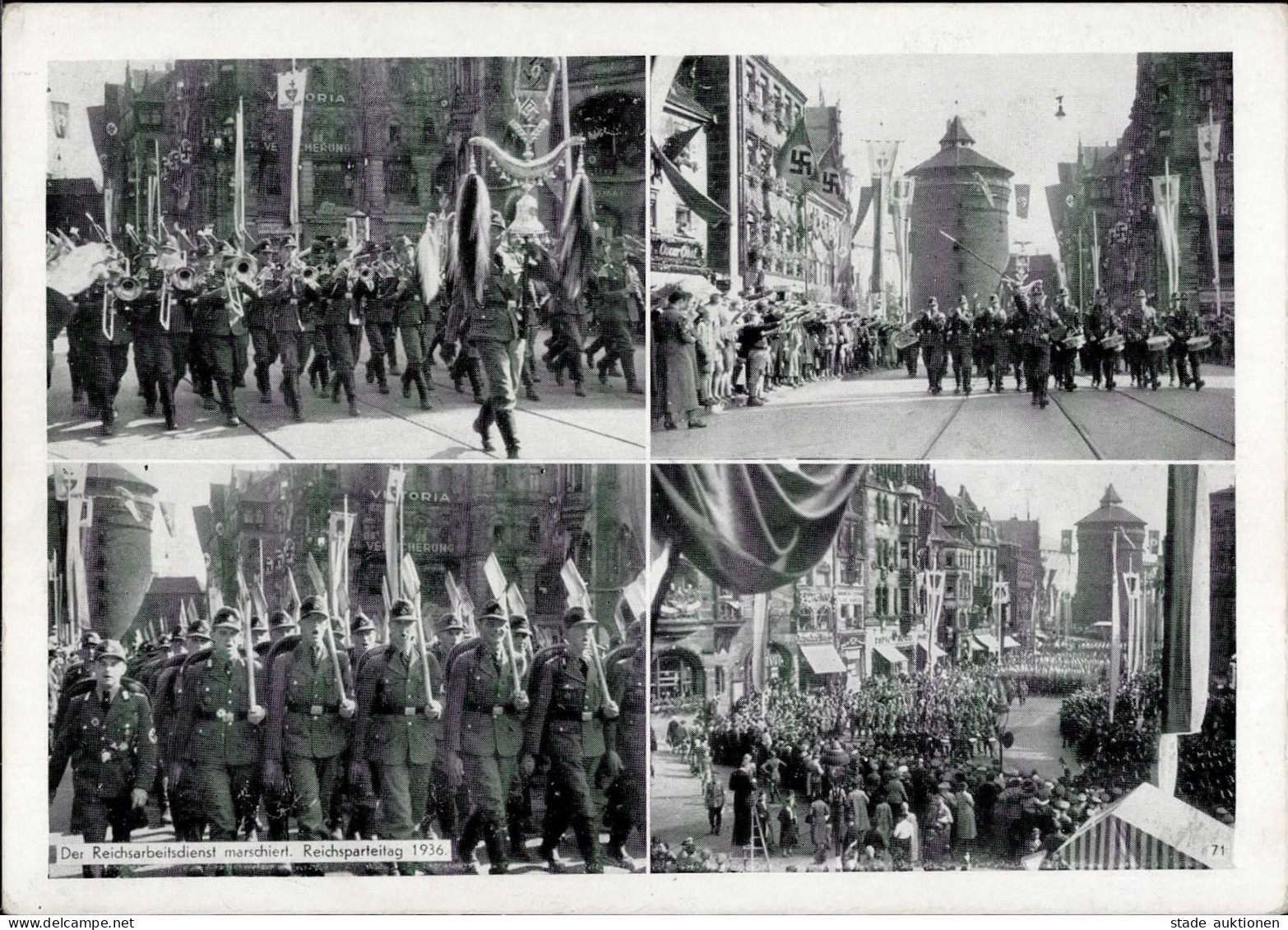 REICHSPARTEITAG NÜRNBERG 1936 WK II - Intra 71 Der RAD Marschiert S-o I - War 1939-45