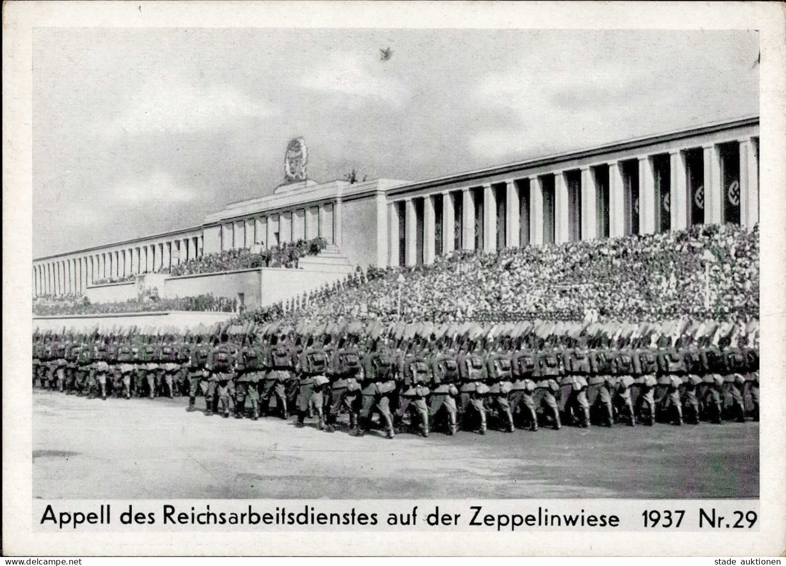 REICHSPARTEITAG NÜRNBERG 1937 WK II - Intra 1937/329 Appell Des RAD I - Weltkrieg 1939-45