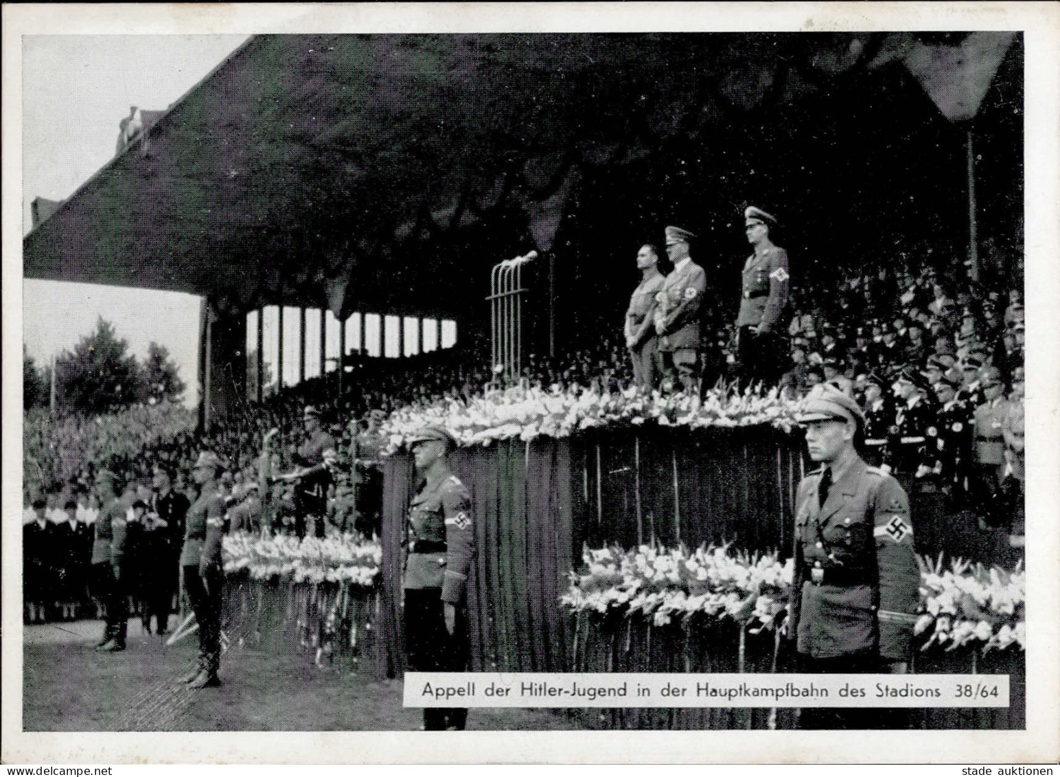 REICHSPARTEITAG NÜRNBERG 1938 WK II - Intra 38/64 Appell Der HITLER-JUGEND In Der Hauptkampfbahn I - Guerre 1939-45