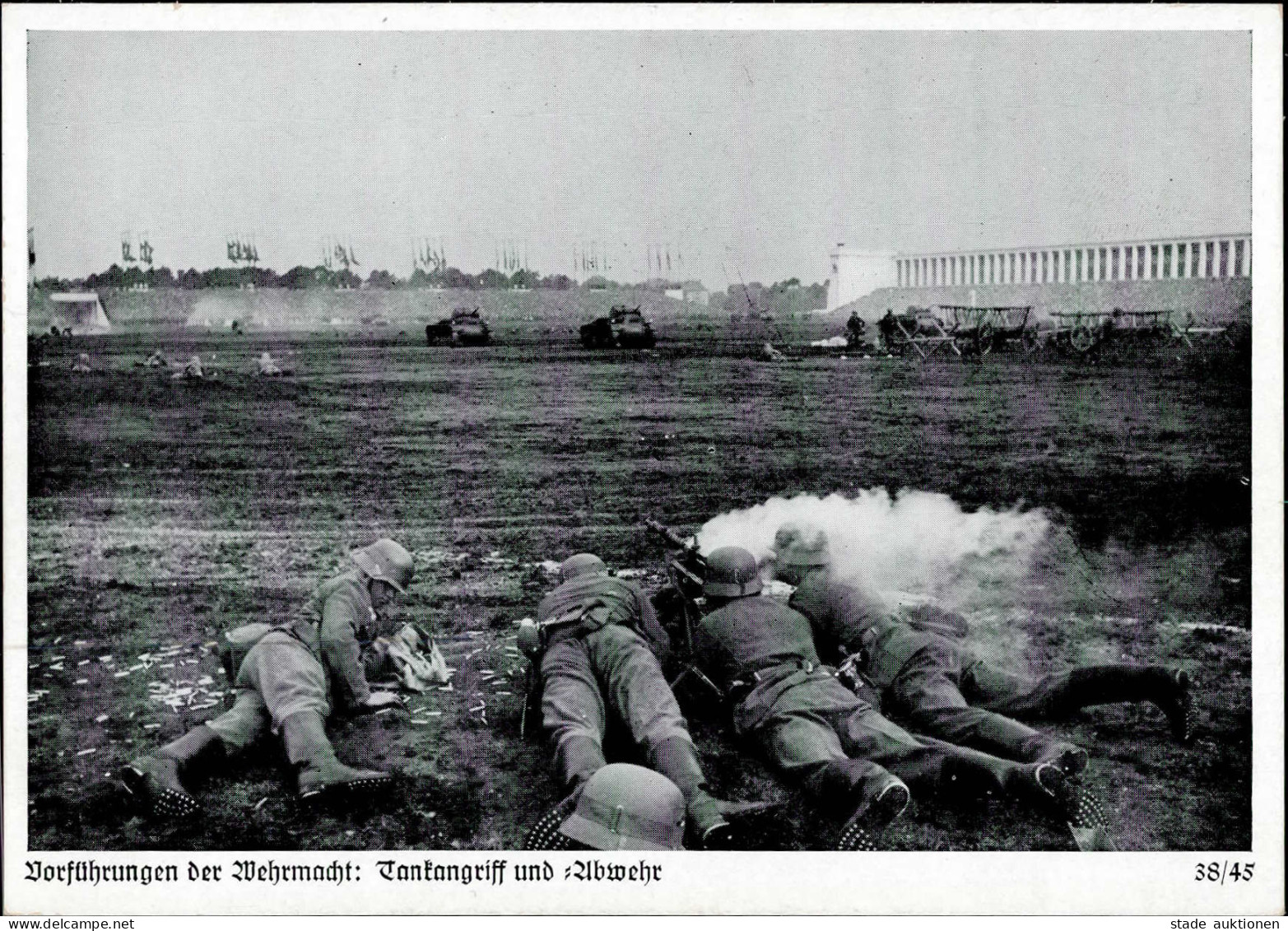 REICHSPARTEITAG NÜRNBERG 1938 WK II - Zerreiss 38/45 Vorführungen Der Wehrmacht - Tankangriff Und Abwehr I - Guerra 1939-45