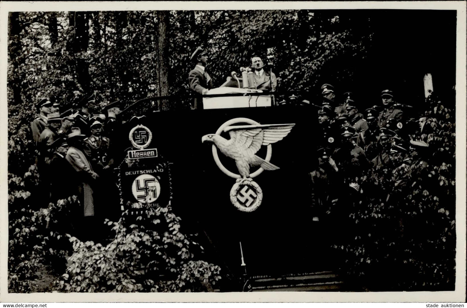 FRANKFURT/Main WK II - Foto-Ak REICHSAUTOBAHN-ERÖFFNUNG Mit Hitler Und Goebbels I - Guerre 1939-45