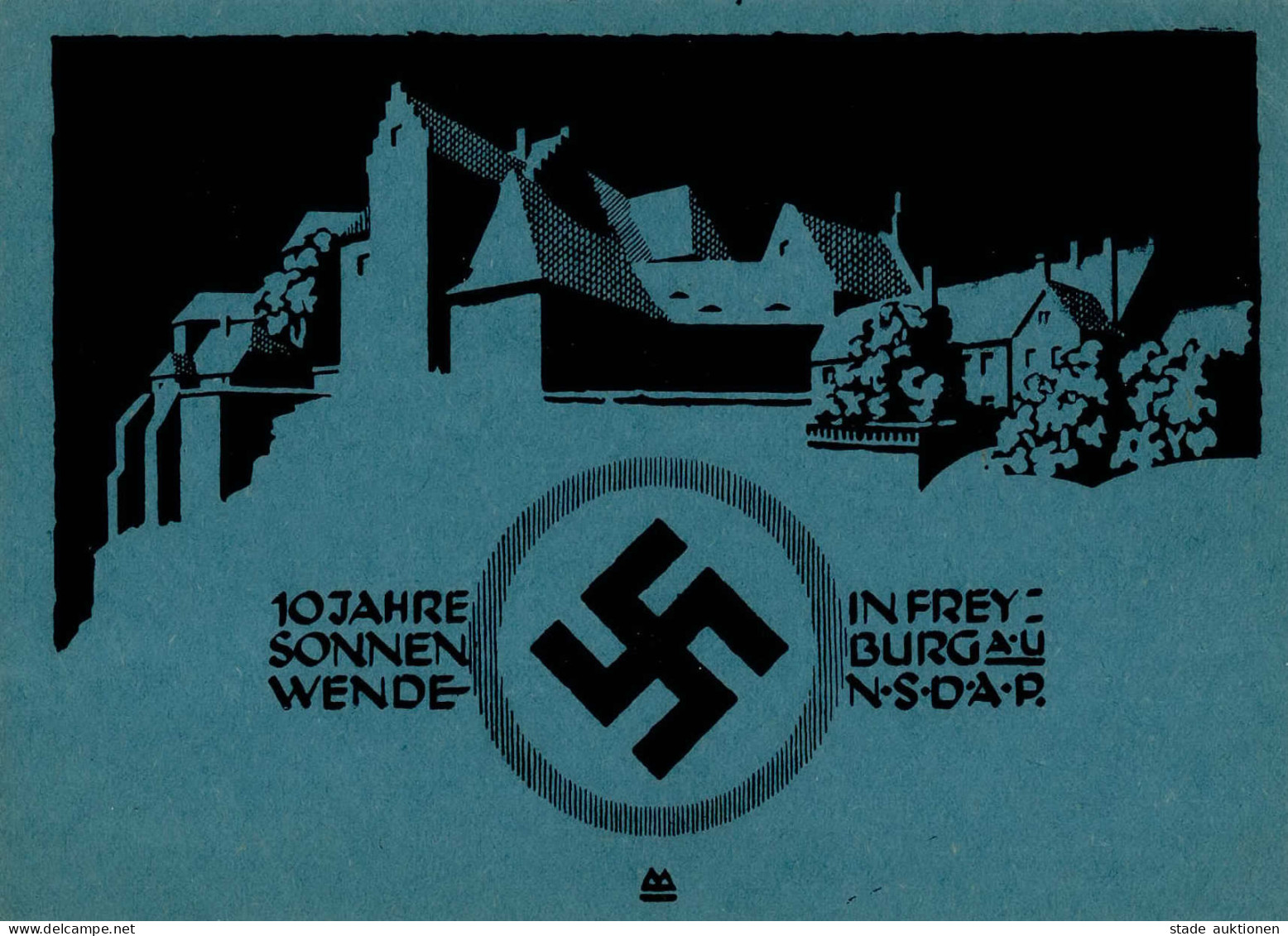 FREYBURG A.Unstrut WK II - 10 Jahre SONNENWENDE D. NSDAP O 1931!! Selten! I - Guerre 1939-45
