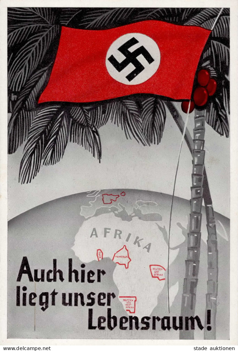 KOLONIAL-AUSSTELLUNG REICHSKOLONIALBUND 1933 - AUCH HIER LIEGT UNSER LEBENSRAUM I - Guerre 1939-45