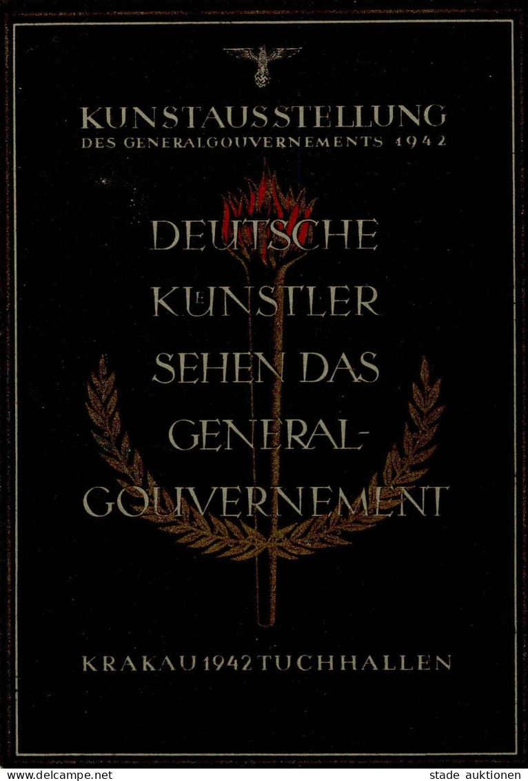 KRAKAU WK II - Kunstausstellung Deutsche Künstler Sehen Das Generalgouvernement Krakau 1942 S-o I - Guerra 1939-45