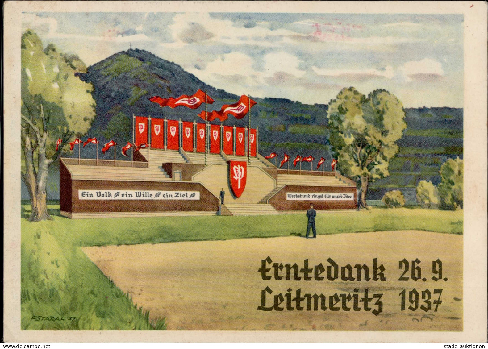 LEITMERITZ WK II - ERNTDANKFEST 1937 I - Guerra 1939-45