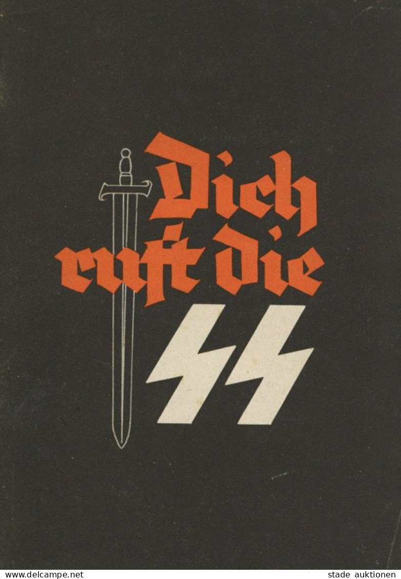 SS Broschüre Dich Ruft Die SS, Hrsg. Der Reichsführer SS, Verlag Hillger Berlin, 94 S. II - Weltkrieg 1939-45