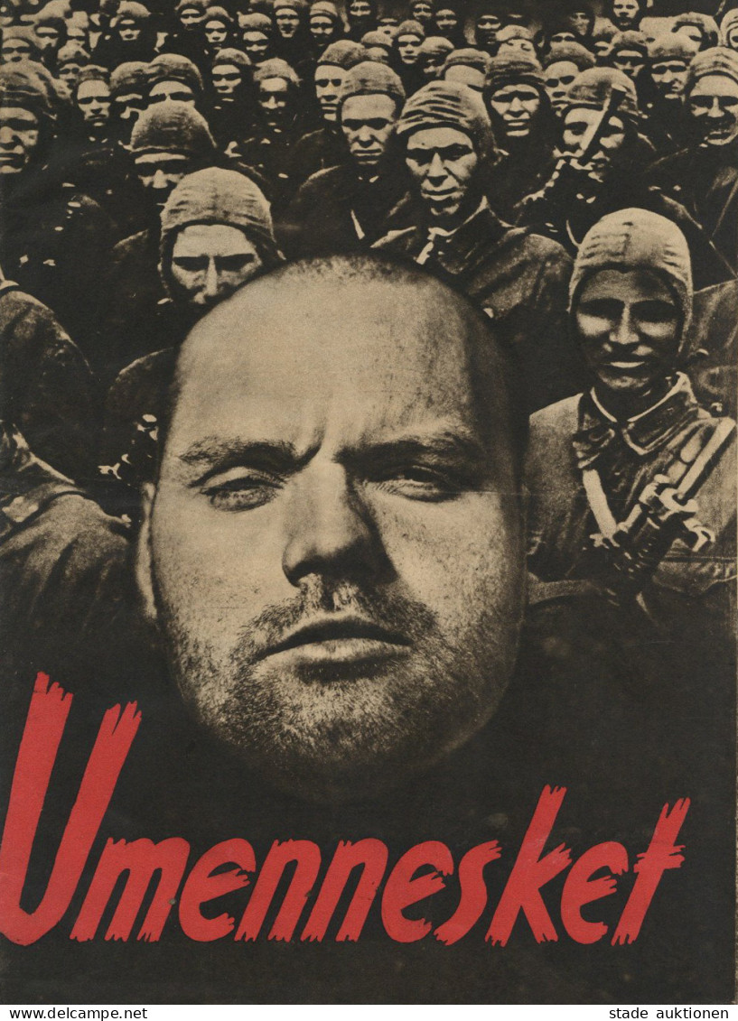 SS Broschüre Umennesket (Norwegische Ausgabe), Hrsg. Der Reichsführer-SS 1942, Verlag Nordland Berlin, 52 S. Im Format 2 - Weltkrieg 1939-45