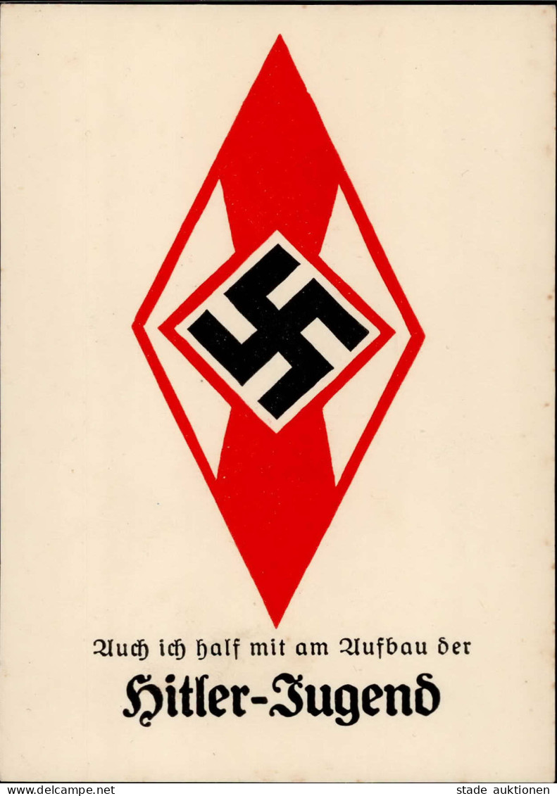 HITLER-JUGEND WK II - Auch Ich Half Mit Am AUFBAU Der HITLER-JUGEND I-II - Weltkrieg 1939-45