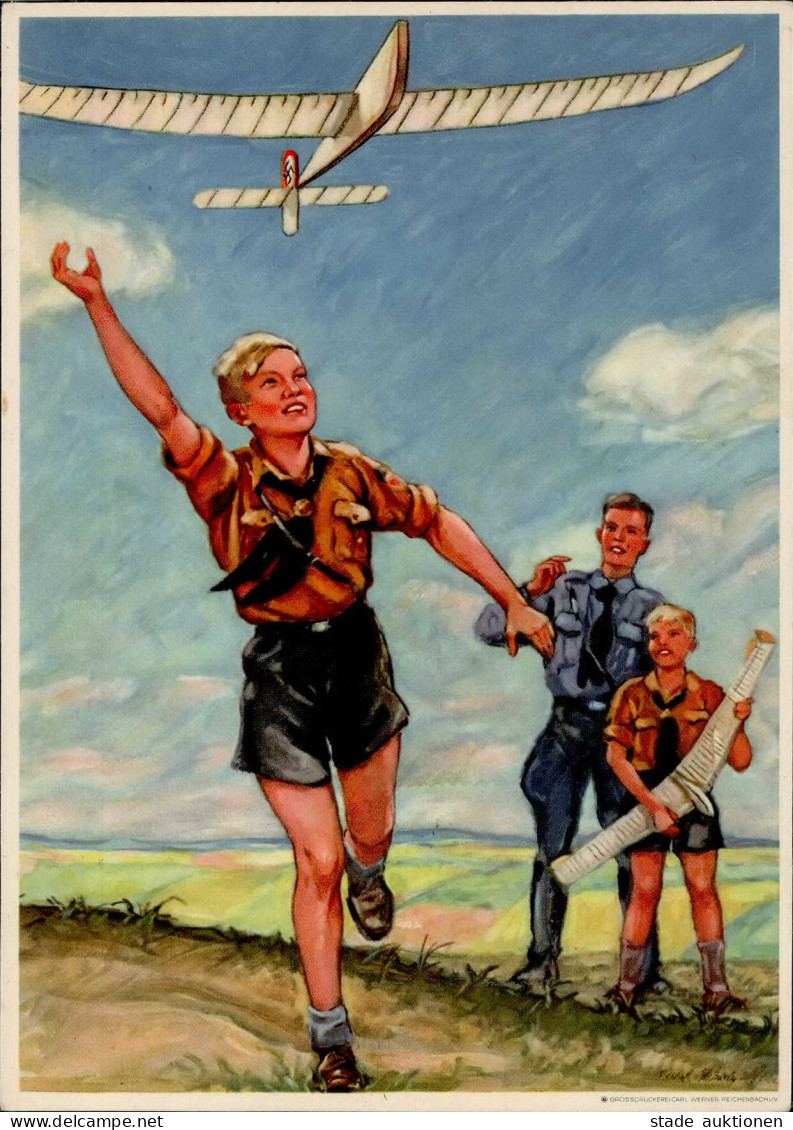 HITLER-JUGEND WK II - Prop-Ak Der REICHSLUFTSPORTFÜHRER (NSFK) Marke Ent6fernt I-II - Guerra 1939-45
